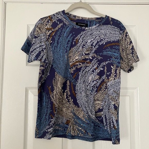 Jim Thompson Pima Cotton Rice Blend Blue T-Shirt Size Large - Picture 2 of 8